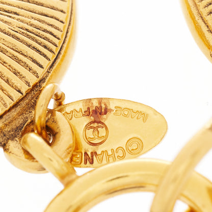 Chanel Metal CC Medallion Bracelet Gold 3 of 4