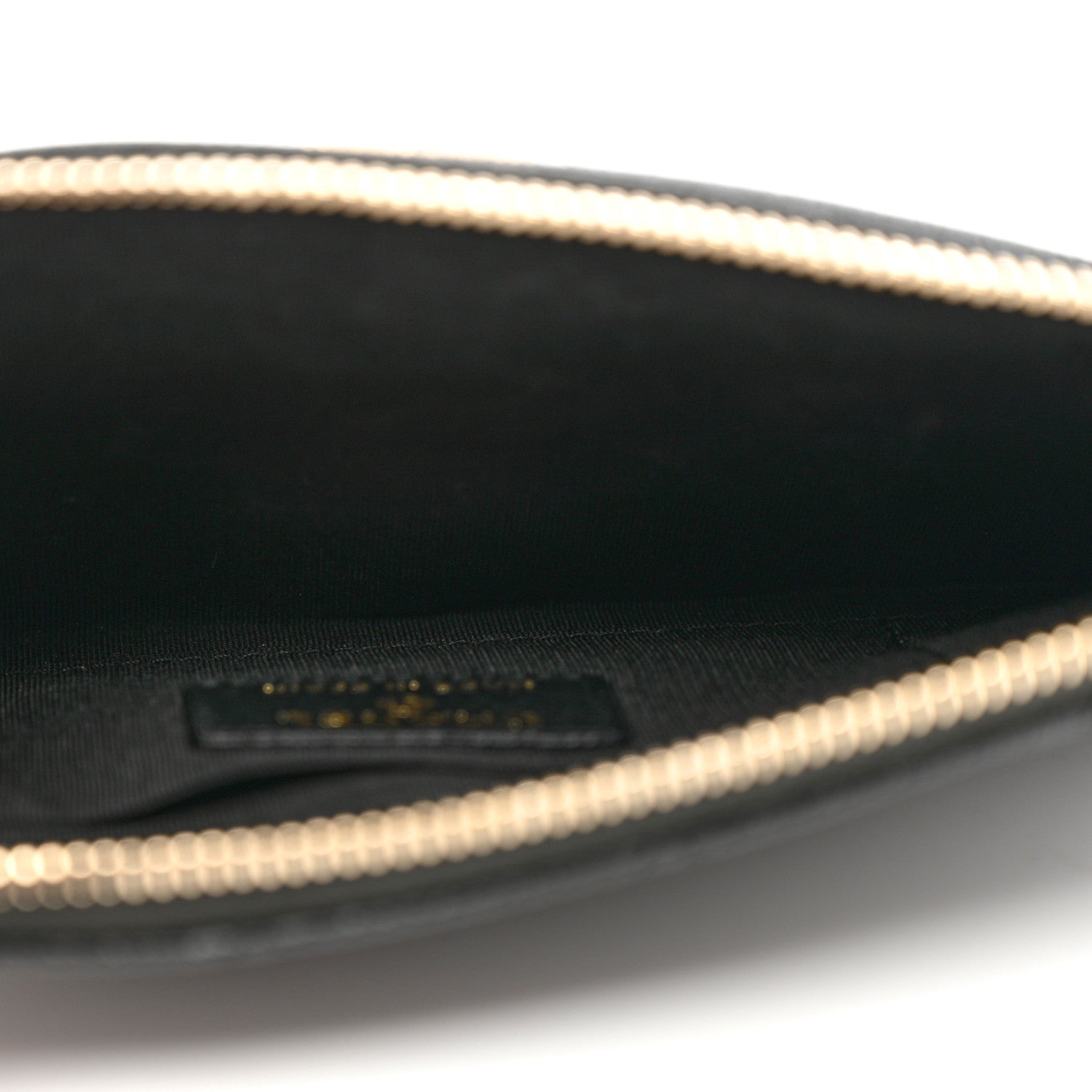 Chanel Caviar Quilted Mademoiselle Vintage Zip Pouch Black 5 of 8