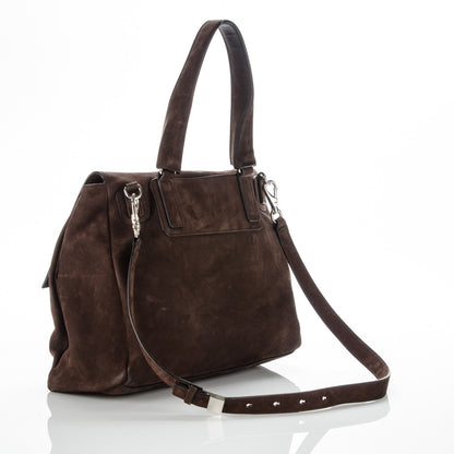 Givenchy Nubuck Medium Pandora Pure Flap Bag Chocolate 4 of 13