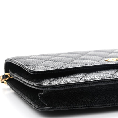 Chanel Caviar Quilted Wallet On Chain WOC Black 8 of 9