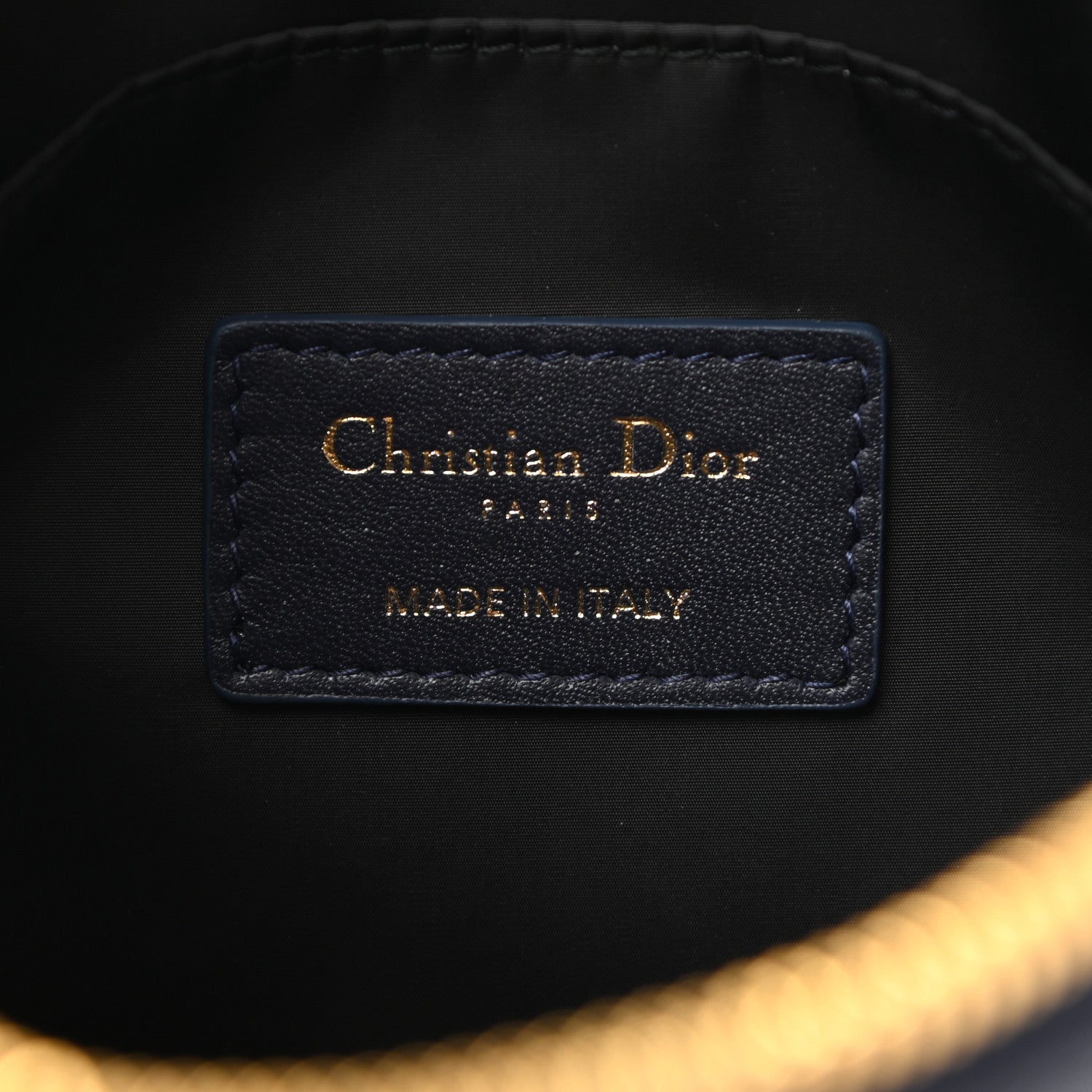 Christian Dior Embroidered Toile De Jouy 30 Montaigne Cosmetic Pouch Blue 6 of 7