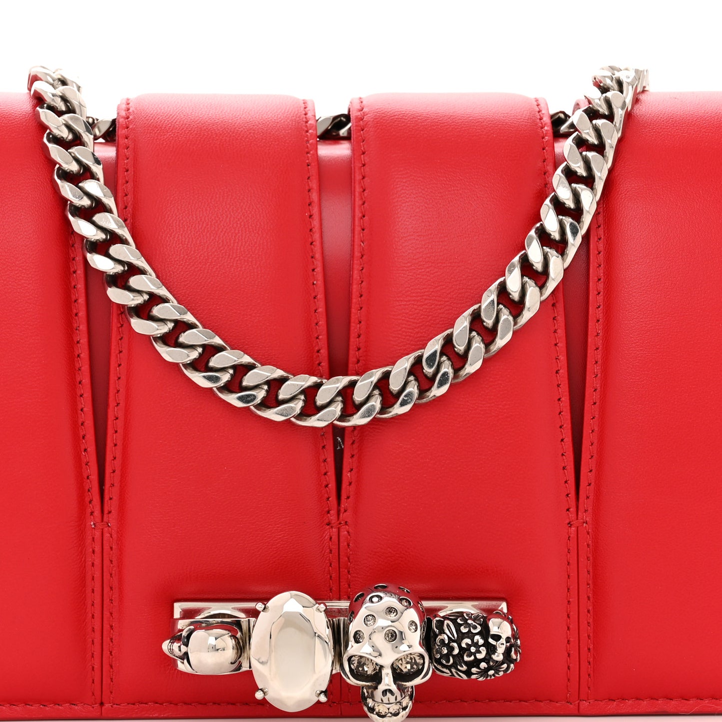 Calfskin Small Slash Bag Welsh Red
