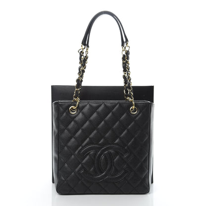 Chanel Caviar Petit Shopping Tote PST Black 12 of 12