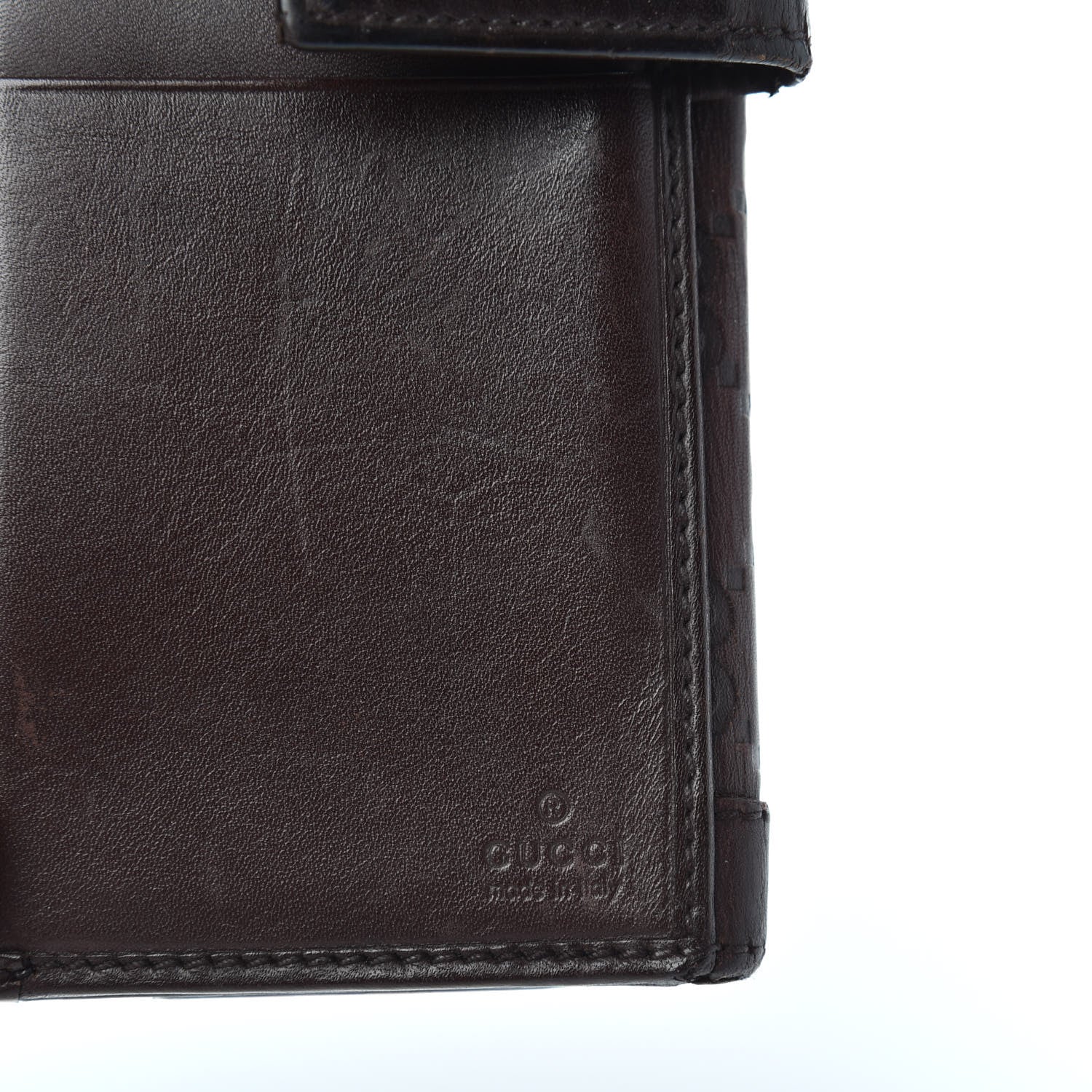 Gucci Guccissima Punch Continental Flap Wallet Brown 6 of 11