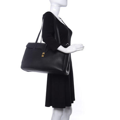 Celine Supple Grained Calfskin Medium Soft 16 Bag Black 2 of 10