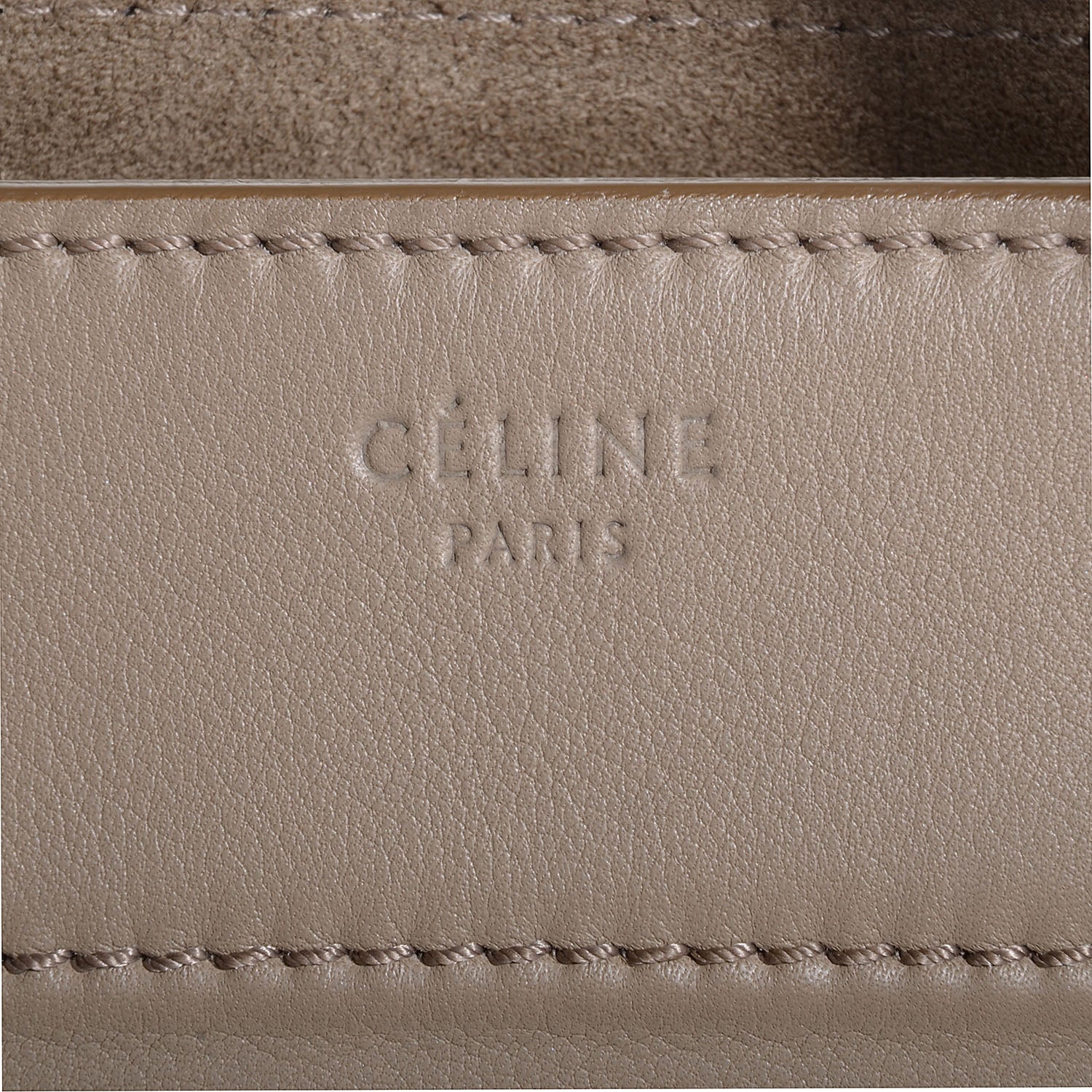 Celine Supple Calfskin Medium Phantom Luggage Beige 9 of 9