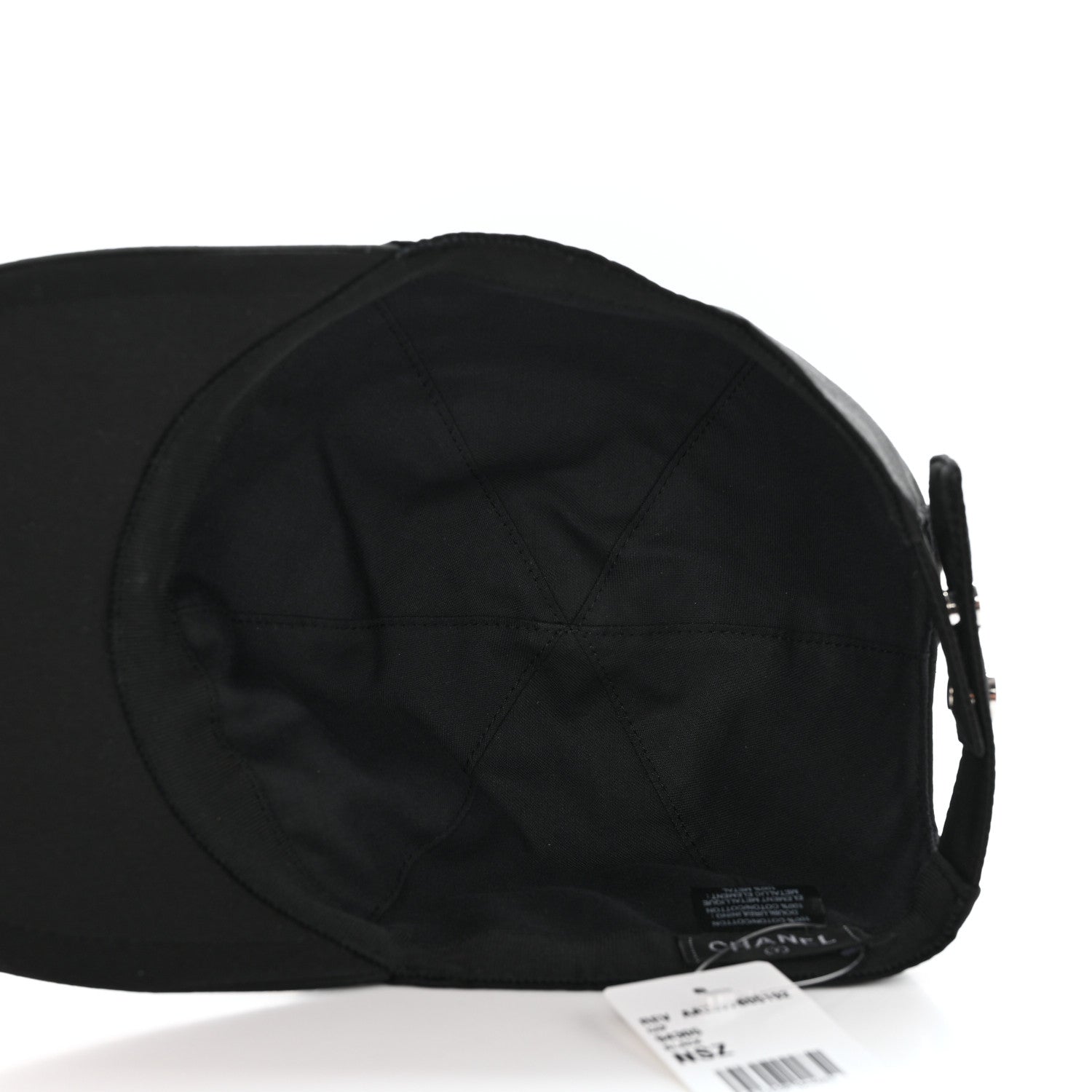 Chanel Cotton CC Cap Hat Black 9 of 9