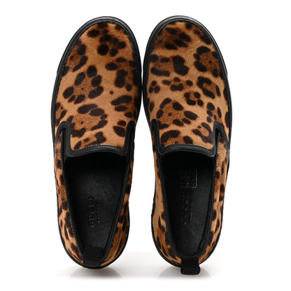 Gucci Pony Hair Jaguar Print Slip On Sneakers 36.5 2 of 10