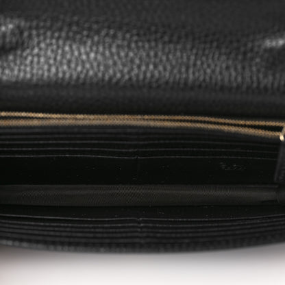 Gucci Dollar Calfskin Interlocking G Chain Wallet Black 5 of 9