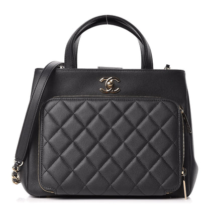 Chanel Caviar Quilted Small Business Affinity Shopping Bag Black 1 of 9