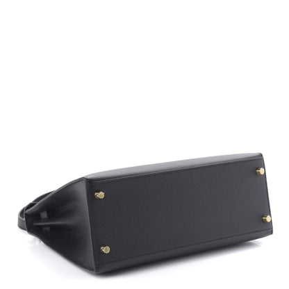 Hermes Epsom Kelly Sellier 28 Black 5 of 12