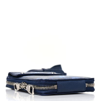 Louis Vuitton Monogram Ink Watercolor Phone Pouch Blue 4 of 9