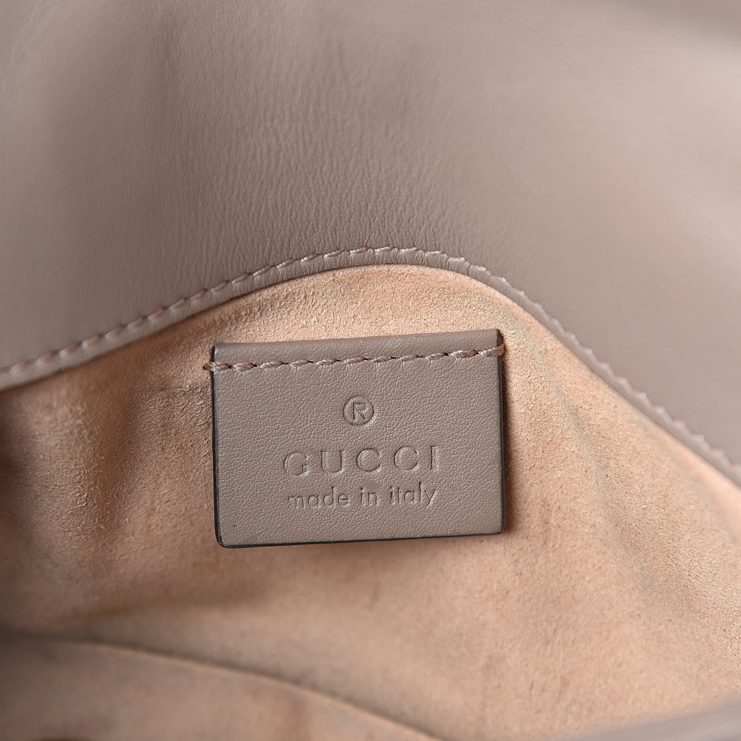 Gucci Calfskin Matelasse Super Mini GG Marmont Shoulder Bag Porcelain Rose 6 of 15