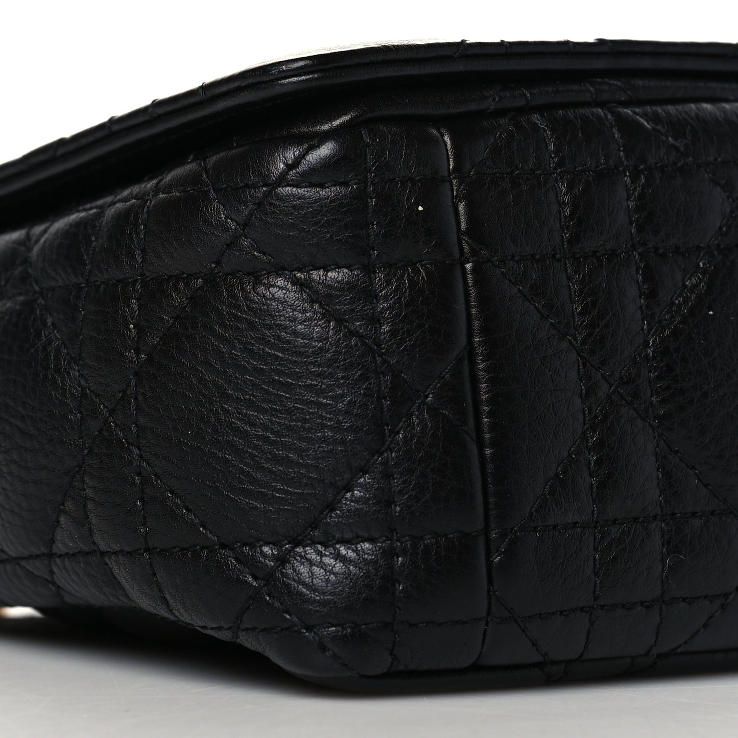 Calfskin Cannage Small Caro Bag Black