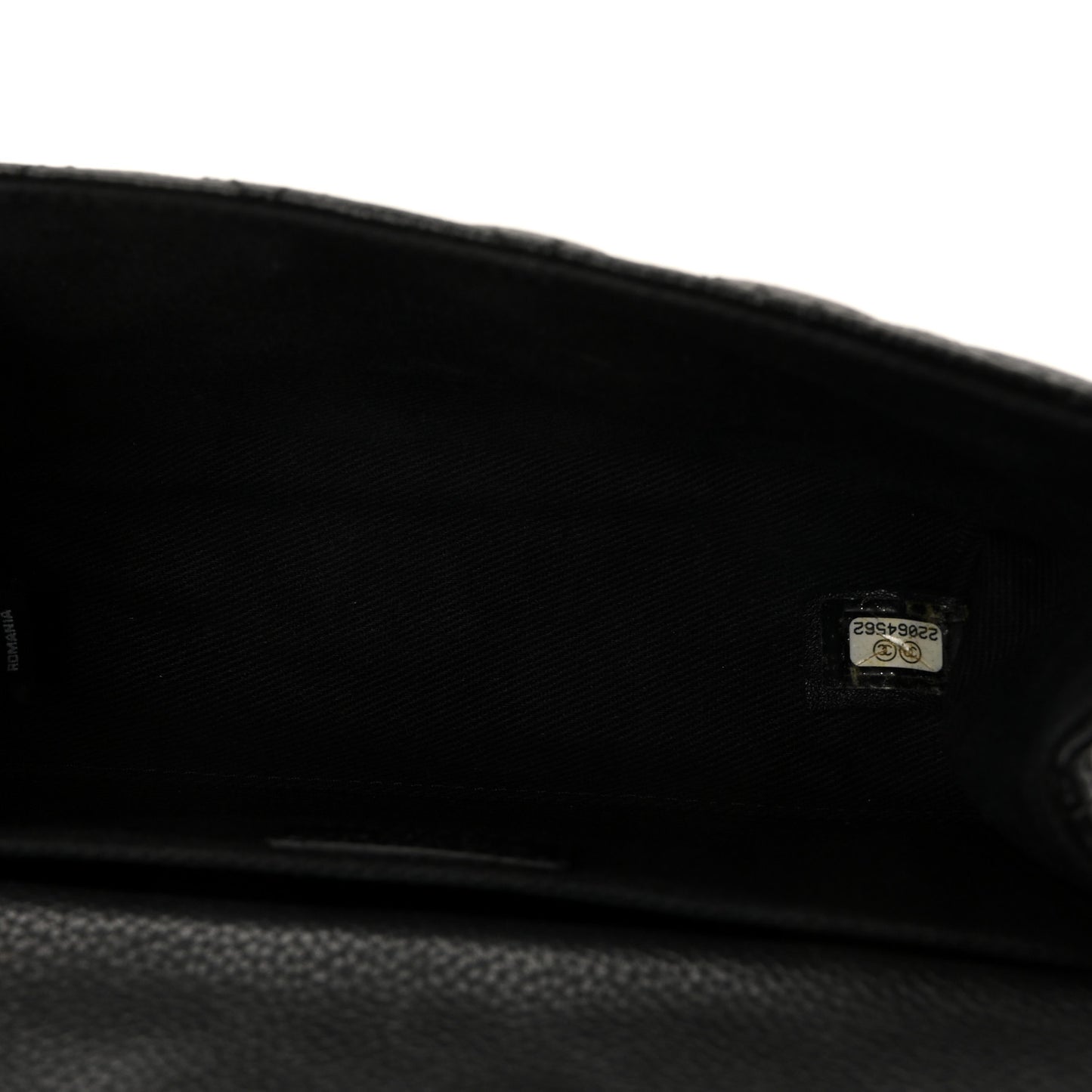 Grained Calfskin Quilted 2.55 Reissue Flap Belt Bag Clutch Black