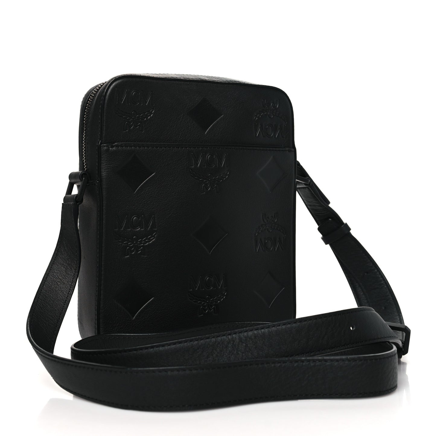 Nappa Maxi Monogram Mini Klassik Crossbody Black