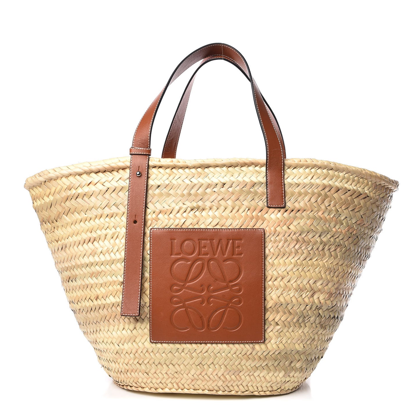 Raffia Large Basket Tote Bag Natural Tan
