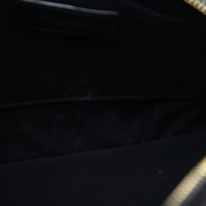 Saint Laurent Calfskin Matelasse Monogram Lou Camera Bag Black 10 of 17