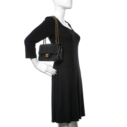 Chanel Lambskin Quilted Small Double Flap Black 2 of 11