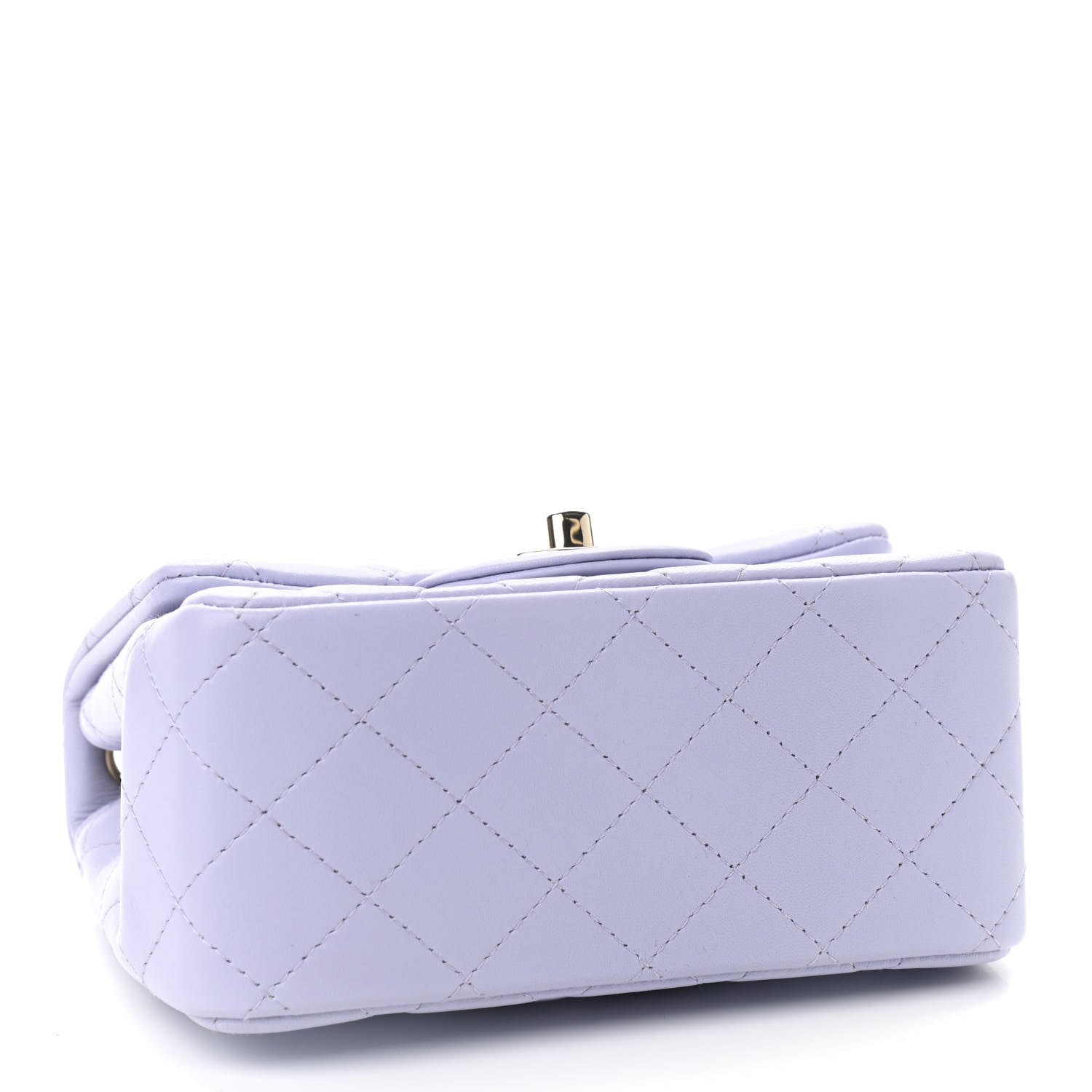 Chanel Lambskin Quilted Mini Square Flap Light Purple 3 of 8