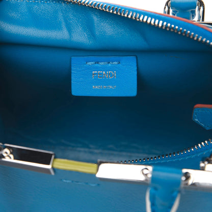 Fendi Vitello Dolce Mini 3jours Tote Blue Royal 5 of 15