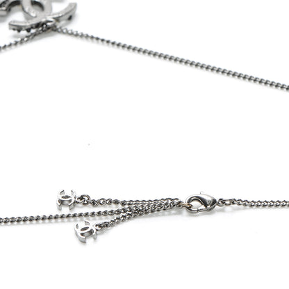 Chanel Ruthenium Bead CC Necklace Black 7 of 8