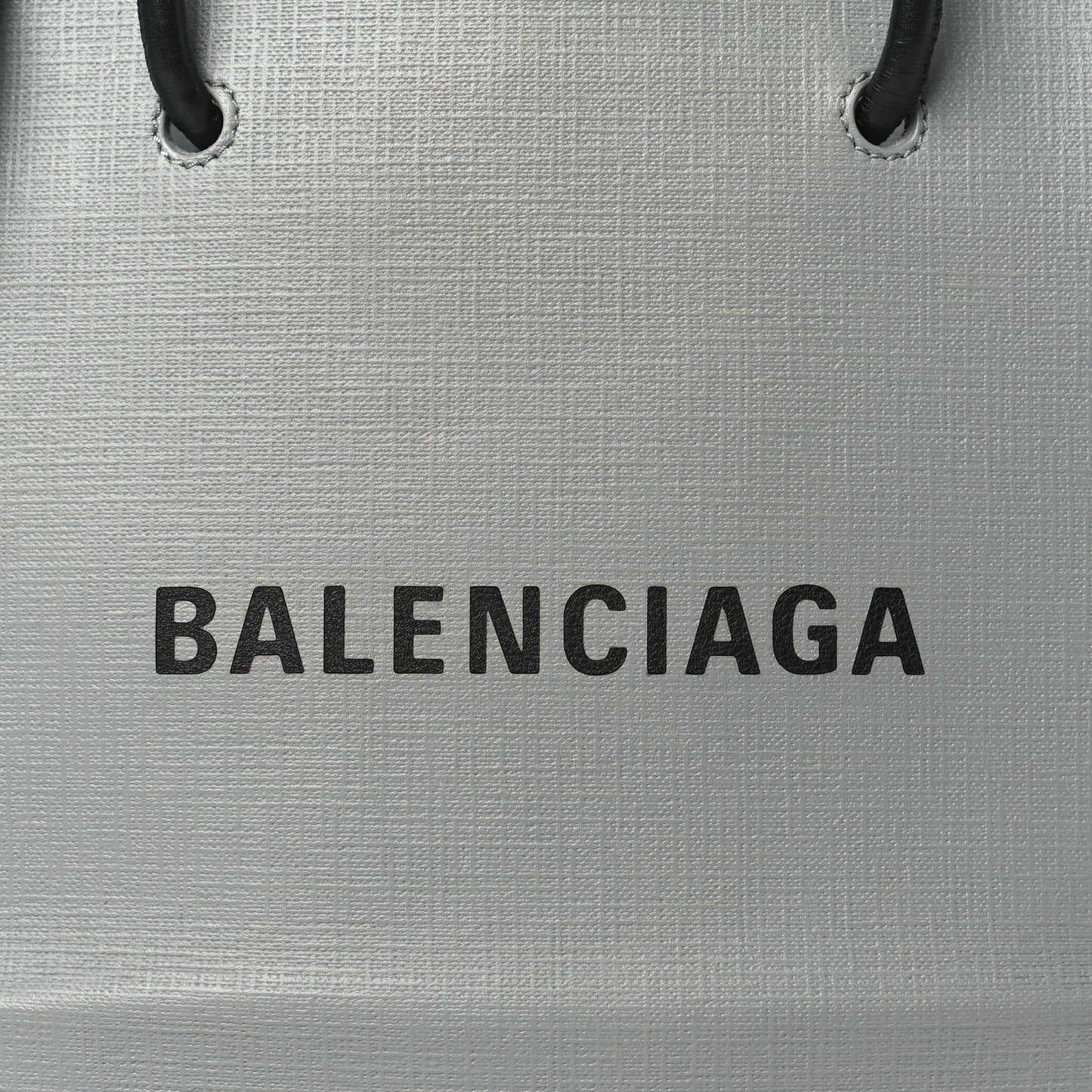 Calfskin Logo XXS Shopping Tote Gris Fossile