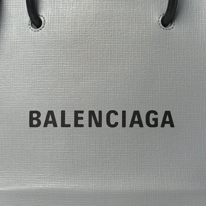 Balenciaga Calfskin Logo XXS Shopping Tote Gris Fossile 8 of 11