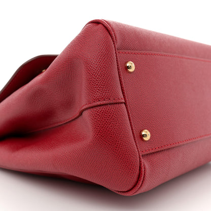 Dolce & Gabbana Dauphine Large Miss Sicily Satchel Dark Red 7 of 11