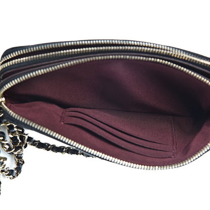 Chanel Lambskin Quilted Small Clutch With Chain Black 7 of 18