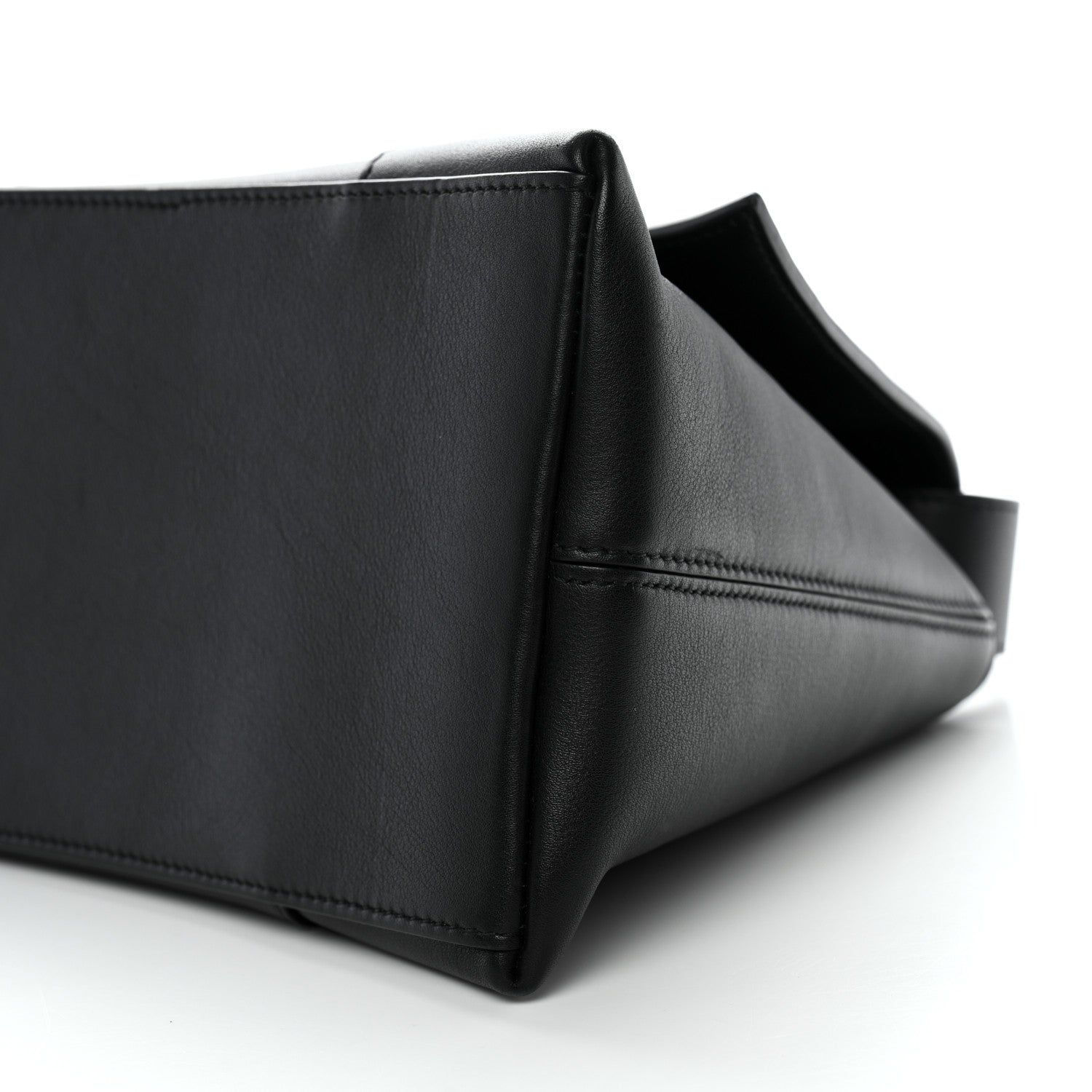 Balenciaga Grained Calfskin Monochrome M Downtown Shoulder Bag Black 8 of 12