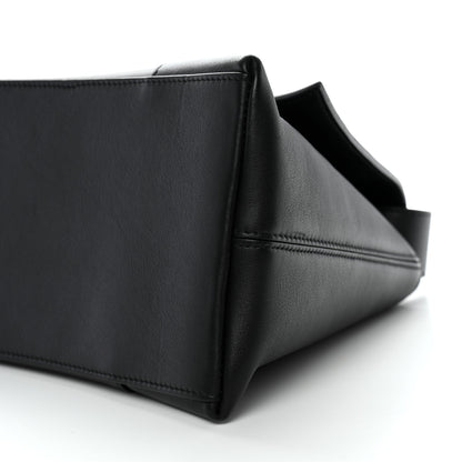 Balenciaga Grained Calfskin Monochrome M Downtown Shoulder Bag Black 8 of 12