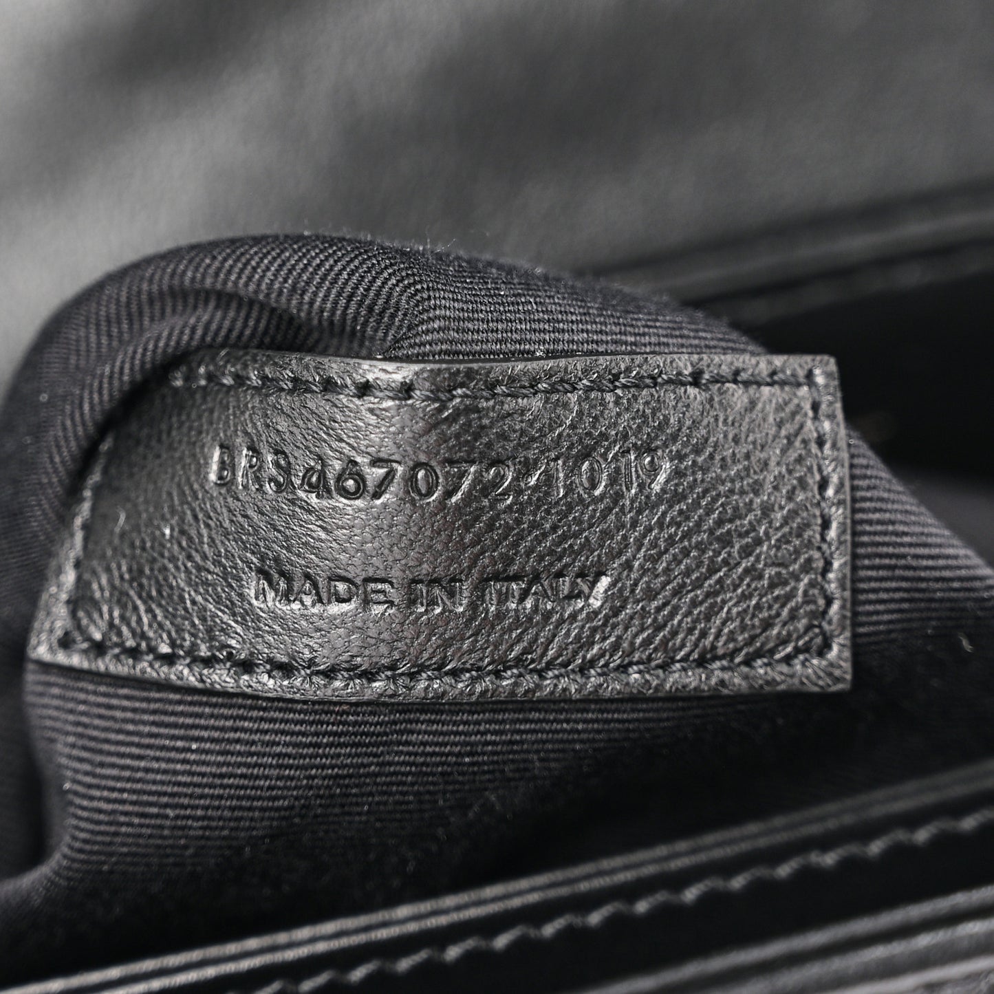 Calfskin Y Quilted Monogram Monochrome Toy Loulou Crossbody Bag Black