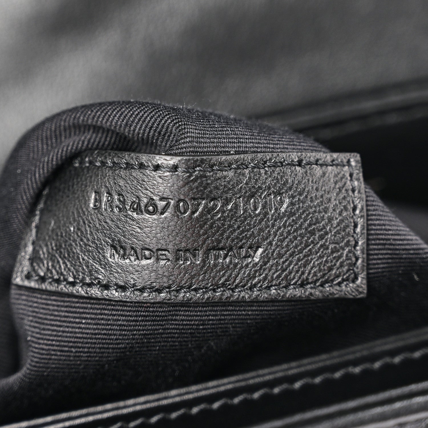 Saint Laurent Calfskin Y Quilted Monogram Monochrome Toy Loulou Crossbody Bag Black 7 of 11