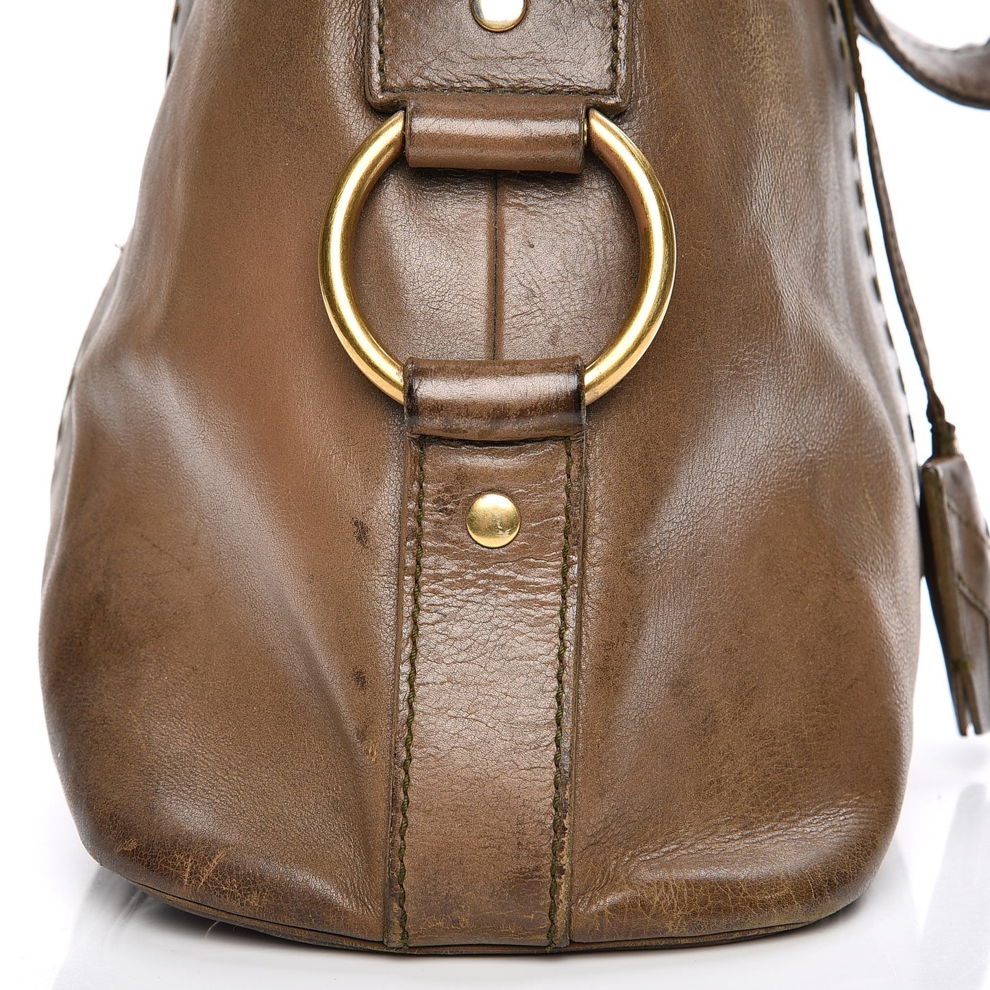 Calfskin Large Muse Olive