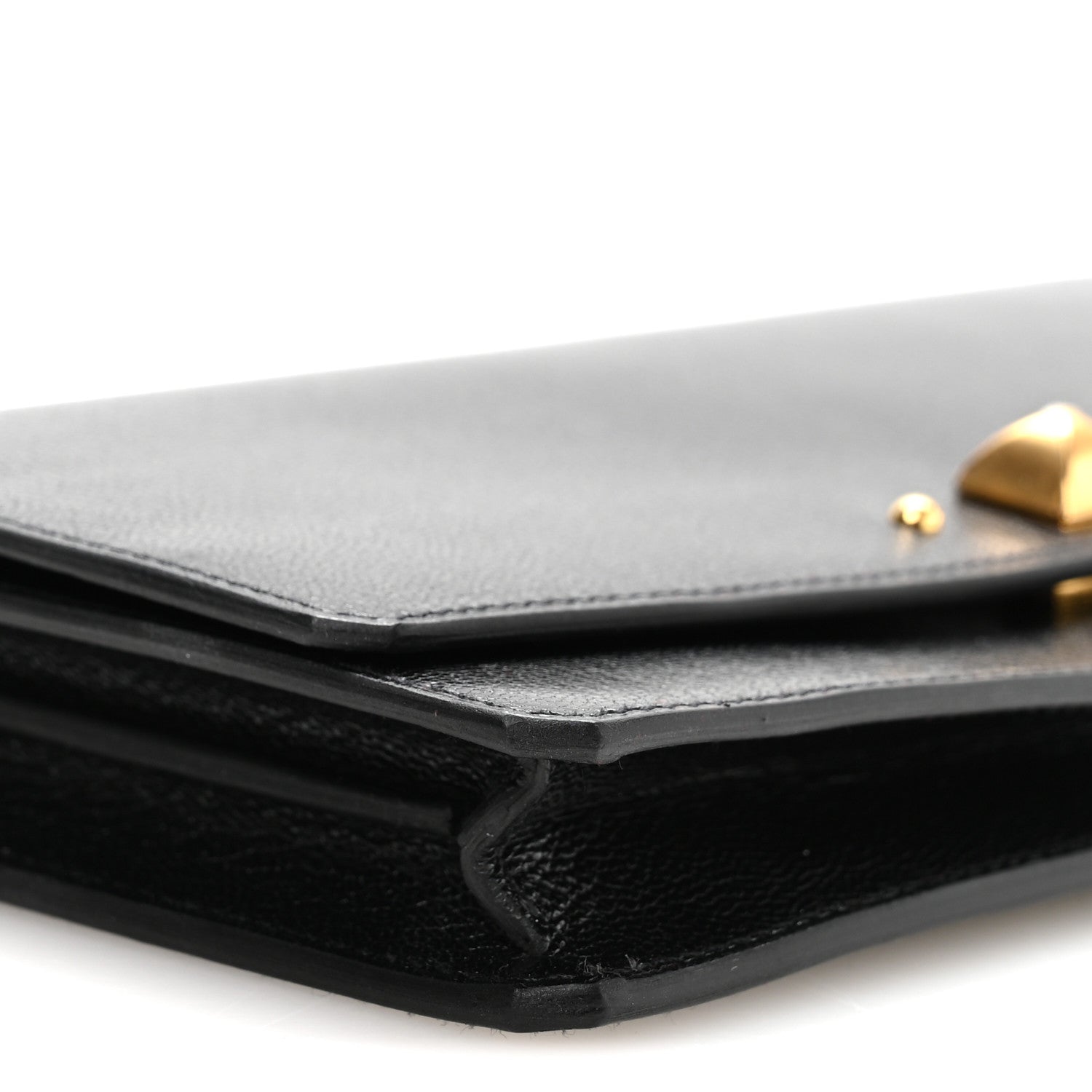 Hermes Chevre Chamkila Medor To Go Wallet  Black 9 of 11