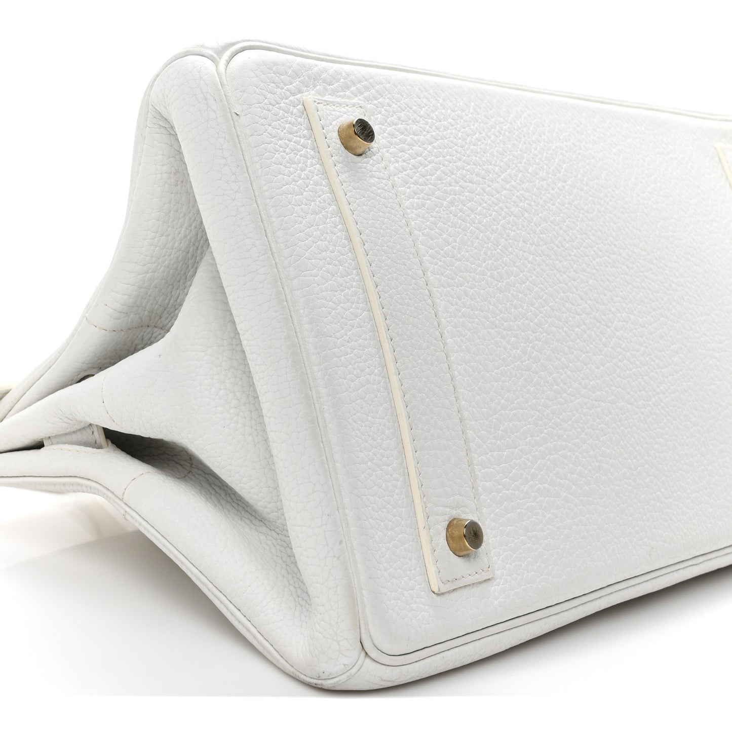 Taurillon Clemence JPG Birkin 42 White