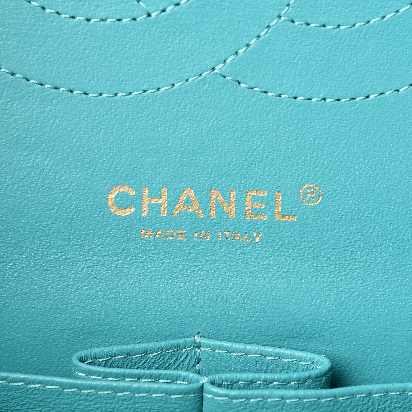 Caviar Quilted Jumbo Double Flap Turquoise