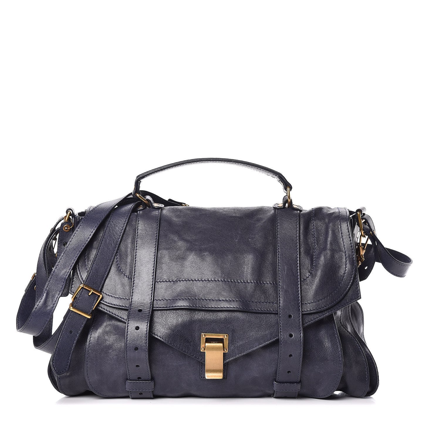 Lambskin PS1 Extra Large Satchel Midnight