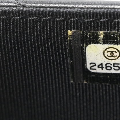 Chanel Lambskin Quilted Wallet On Chain WOC Black 8 of 11
