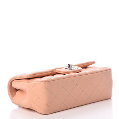 Chanel Lambskin Quilted Mini Rectangular Flap Light Pink 4 of 12