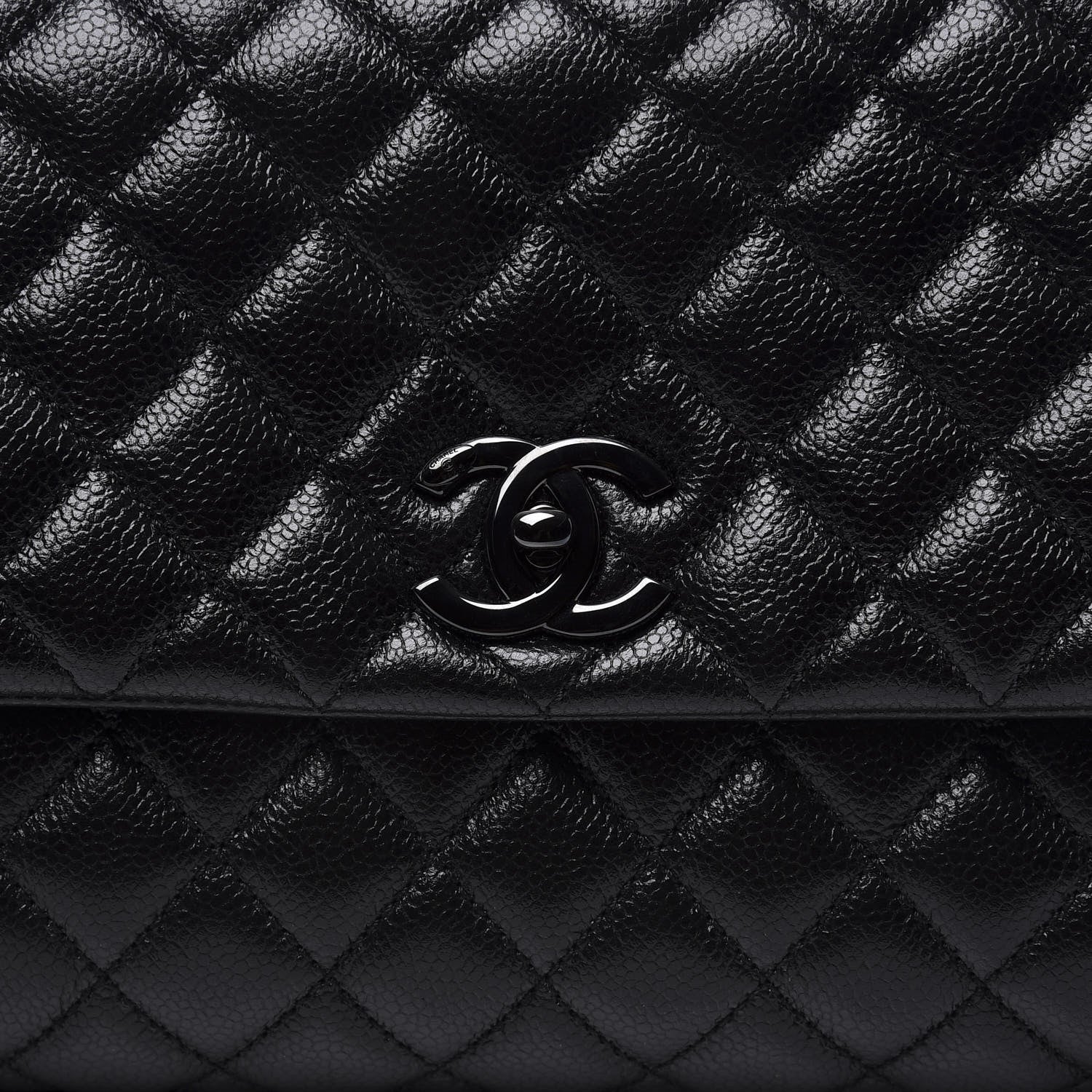 Chanel Caviar Quilted Small Coco Handle Flap So Black 9 of 10
