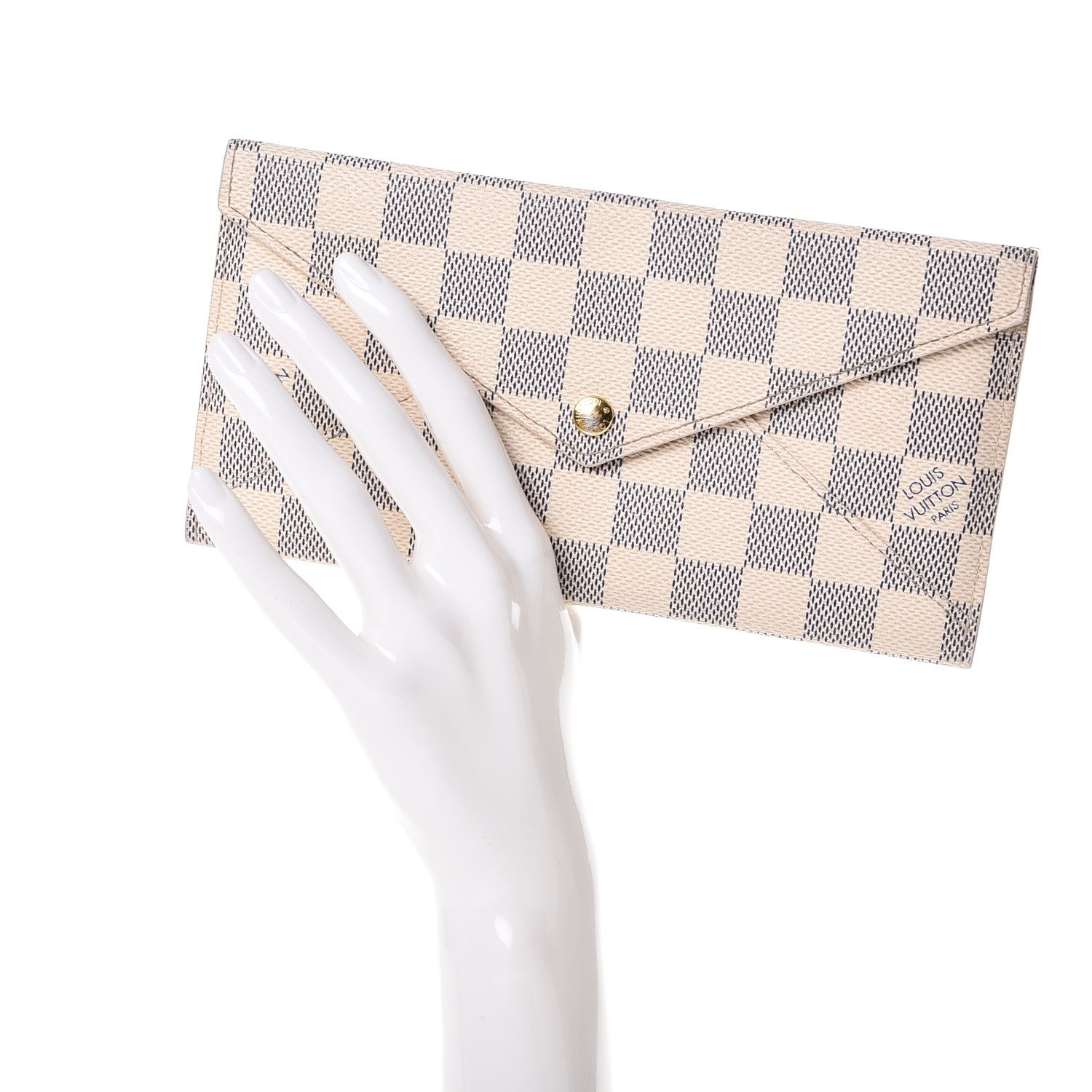 Louis Vuitton Damier Azur Long Origami Wallet 2 of 8