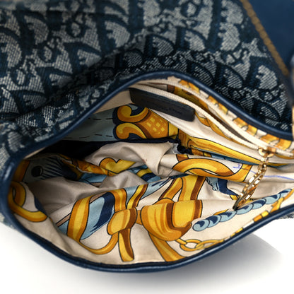 Christian Dior Monogram Saddle Bag Blue 5 of 11