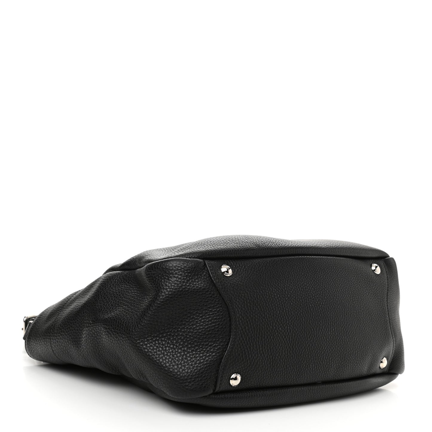 Vitello Daino Side Pocket Hobo Black