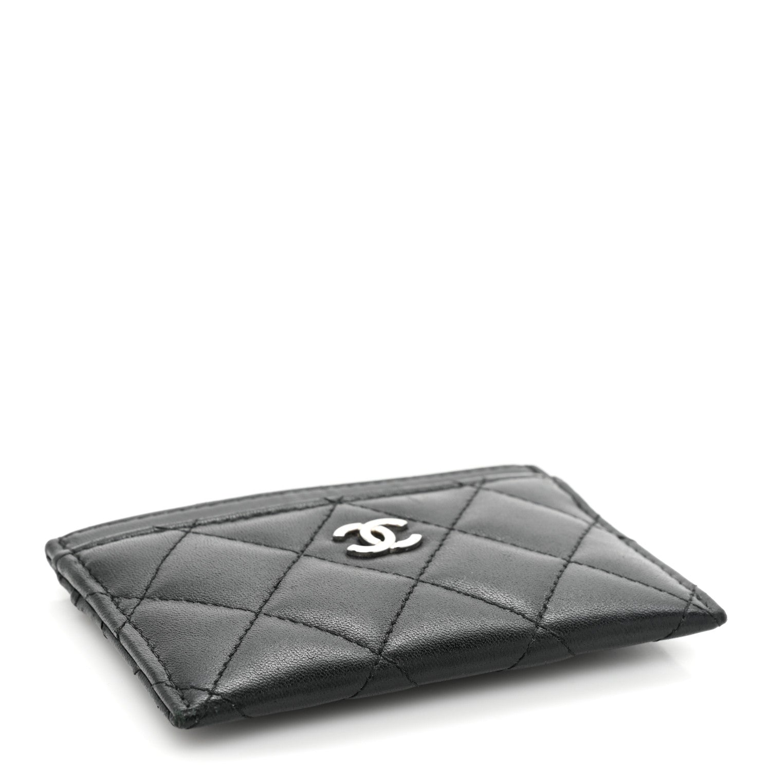 Chanel Lambskin Quilted Card Holder Black 4 of 12