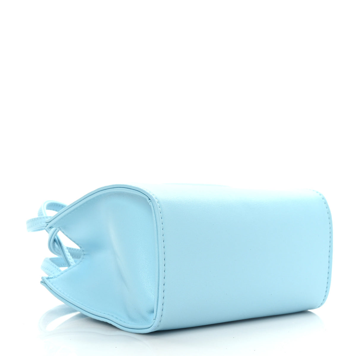 Vegan Leather Small Shopping Bag Pool Blue
