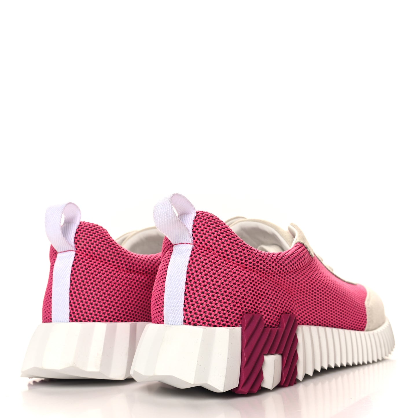 Air Mesh Suede Goatskin Bouncing Sneakers 40 Rose Multicolor