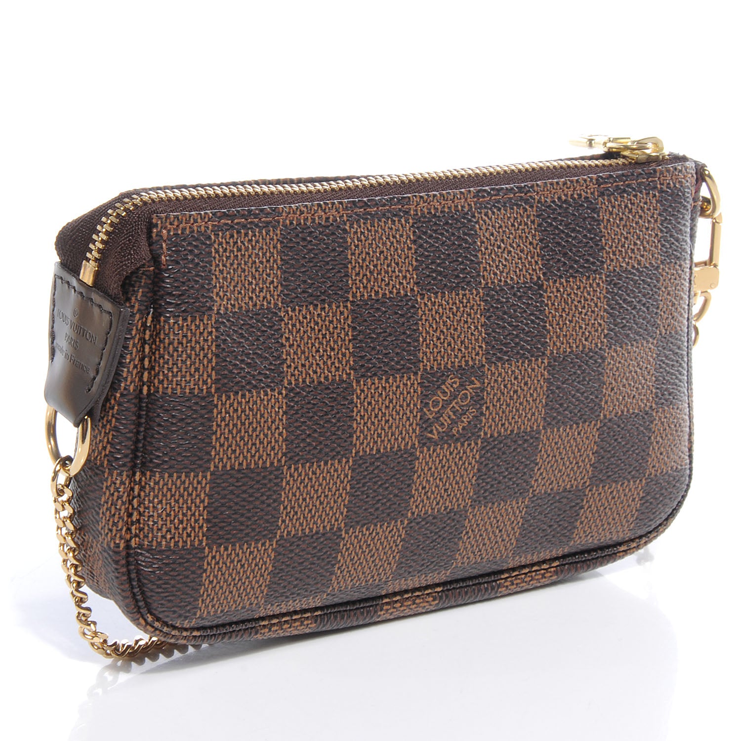 Louis Vuitton Damier Ebene Mini Pochette Accessories Bag 3 of 8