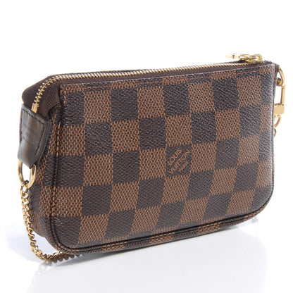 Louis Vuitton Damier Ebene Mini Pochette Accessories Bag 3 of 8